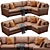 Convertible Axis Sectional Sofa 3D model small image 4