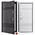 Bulat Metal Entry Door K-612 3D model small image 1