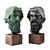 Heracles Head Sculpture 960mm 3D model small image 1