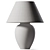 Elegant Black Ceramic Table Lamp 3D model small image 2