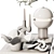 Modern Tableware Decor Set 3D model small image 4