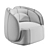 Modular Upholstered Peonia Chair 3D model small image 4