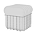 Toast-Shaped Multifunctional Ottoman 3D model small image 4