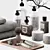 Modern Bathroom Accessories Set 3D model small image 3