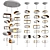 Modern Totem Pendant Lights Collection 3D model small image 1