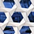 Reflective GRC Stars Facade Panels 3D model small image 4