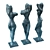 Elegant Metal Woman Sculpture 3D model small image 1