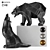 Geometric Wolf & Bear 3D Model 3D model small image 1