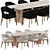  Modern Dining Set 04: Ash Design 3D model small image 2