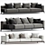 Poliform Brera Modular Sofa Set 3D model small image 1