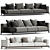 Poliform Brera Modular Sofa Set 3D model small image 5