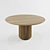 Handcrafted Oak Maru Dining Table 3D model small image 5