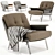 Contemporary Daiki Armchair: Style & Comfort 3D model small image 2