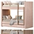 Cosy Bunk Bed Solution 3D model small image 6