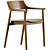 Modern Solid Oak Chair 76cm 3D model small image 1