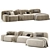 Ribble Set 02 Modular Sofa 3D model small image 2