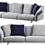 Modern Dambo Sofa by B&B Italia 3D model small image 3