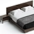 Sleek Atlantico Bed Design 3D model small image 2