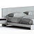 Sleek Atlantico Bed Design 3D model small image 3