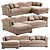 Convertible Sofa Bed Tresor 3D model small image 1