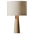 Elegant White Table Lamp 3D model small image 1