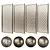 Adjustable Decorative Grilles Set 3D model small image 1