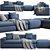 Contemporary Steve Composition 02 Sofa 3D model small image 2