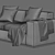 Contemporary Steve Composition 02 Sofa 3D model small image 4