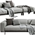 Sleek Bepop Sofa: Modern Elegance 3D model small image 3