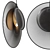 Sleek Magdalena Black Pendant Lamp 3D model small image 7