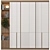 Luxury Wood Wardrobe Collection 3D model small image 6