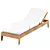 Outdoor Eucalyptus Chaise Lounge & Cushions 3D model small image 1