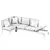 Outdoor Eucalyptus Modular Corner Sofa 3D model small image 6