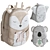 Children's Animal Backpack Set 3D model small image 7