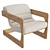 Modern and Sleek Axel Chair 3D model small image 1