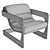 Modern and Sleek Axel Chair 3D model small image 3