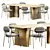 Modern Dining Set by Cb2 3D model small image 1