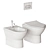 Integra Ceramic Bathroom WC Set 3D model small image 5