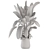 Gray Concrete Pot Indoor Plants 3D model small image 5