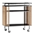  Modern Bar Cart Steel Oak 3D model small image 1