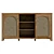 Modern UV-Mapped 58" Sideboard 3D model small image 2