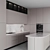 Adjustable Modern Kitchen Set 3D model small image 2