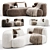 Tateyama Cloud Sofa: Stylish 2015 Design 3D model small image 2