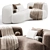 Tateyama Cloud Sofa: Stylish 2015 Design 3D model small image 6