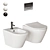 Integra Wall-Hung WC & Bidet 3D model small image 1