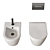 Integra Wall-Hung WC & Bidet 3D model small image 4