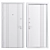 Double Lock Metal Door Hanover 3D model small image 4