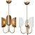 Organic Origami Style Chandelier 3D model small image 3
