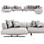 Modern Modular Sofa Series "TAKT C2" by Tok Furniture 3D model small image 5