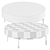 Sleek Modern Atmore Coffee Table 3D model small image 3